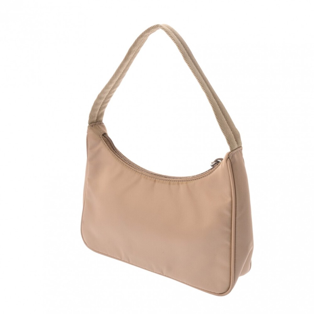 Prada Re Edition Beige Pink Bag Handbag Nylon Tan